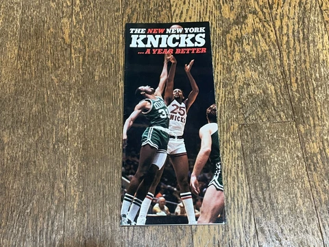New York Knicks 1980 1981 Vintage Season Ticket Application Schedule Brochure Cover