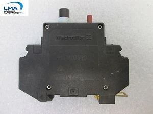 2 x WEIDMULLER 9101803500 CIRCUIT BREAKER 1 POLE 5A (LOT of 2) - Imagen 1 de 2