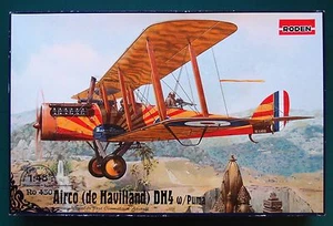 AIRCO (de Havilland) DH4 w/Puma - RODEN - Kit plastica scala 1/48 - Foto 1 di 1