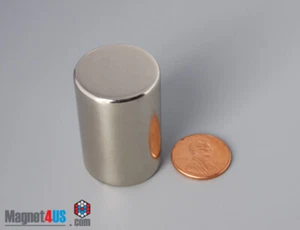 1"x1 1/2" N45/N52 25.4x38mm 1.5"T Powerful Rare Earth Neodymium Cylinder Magnets - Picture 1 of 3