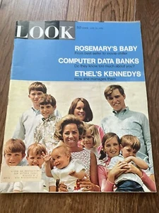 Look Magazine June 25, 1968 - Rosemary's Baby - Ethel Kennedy - Computers - Picture 1 of 7