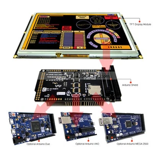 8" inch TFT LCD Resistive Touch RA8875 Shield for Arduino Due,MEGA 2560 Uno - Picture 1 of 4