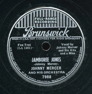 78tk-dance-BRUNSWICK 7988-Johnny Mercer-6 Hits & Miss-(Jamboree Jones/Bob White) - Image 1 of 2