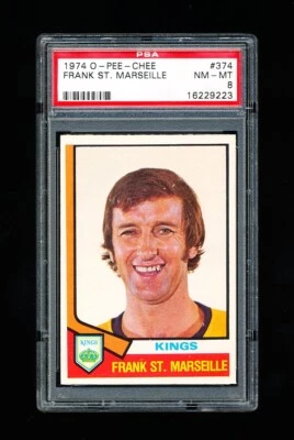 1974 OPC HOCKEY 374 FRANK ST. MARSEILLE PSA 8 NM-MINT KINGS POP 8 - Image 1 of 3