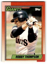 1990 Topps #325 Robby Thompson    San Francisco Giants Baseball Cards E ID:53557
