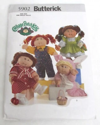 Parche de repollo Butterick 5902 patrón de costura ropa para niños vintage sin cortar Foto 1 de 4