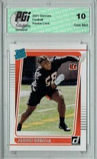 Joseph Ossai 2021 Donruss Football #327 Gem Mint Rookie Card PGI 10