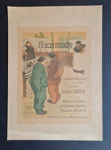 Antique 1895 print - Les Maitres de l'Affiche pl. 6 -  l'Escarmouche - H-G Ibels - Picture 1 of 9