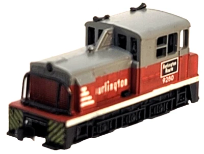 N Model Power 7585 Plymouth Burlington Route 0-6-0 Switcher #9280(Tested)knuc cp - Image 1 of 4