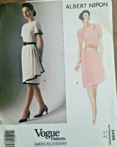 Vogue 2498 American Designer Albert Nipon pattern Size 6 8 - Picture 1 of 2