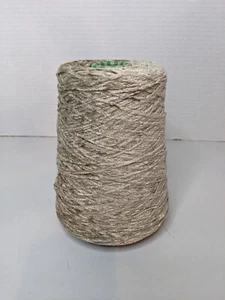 Silk City Fibers Rayon Cone Yarn Chenille Luxury 1300 YPP Cone FAWN 1.34lbs - Picture 1 of 4