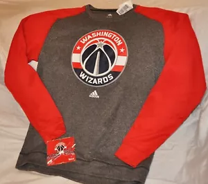 Washington Wizards sweatshirt men's medium NWT Adidas & RASTACLAT BRACELET - Picture 1 of 3