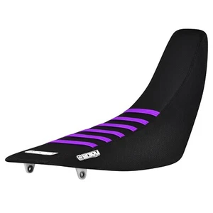 2000-2007 Honda XR 650R Gripper Seat Cover all BLACK/PURPLE ribs #414 - Picture 1 of 5