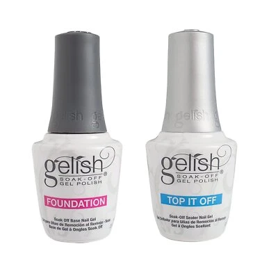 Base de base Gelish Dynamic Duo y esmalte de uñas en gel sellador Top It Off (paquete de 2) Foto 1 de 4