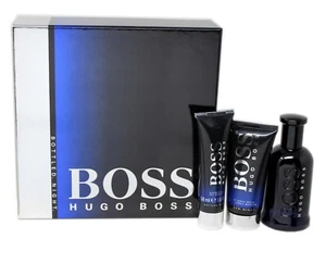 BOSS BY HUGO BOSS BOTTLED NIGHT 3 PIECE GIFT SET MEN EAU DE TOILTTE SPRAY 100ML - Picture 1 of 1