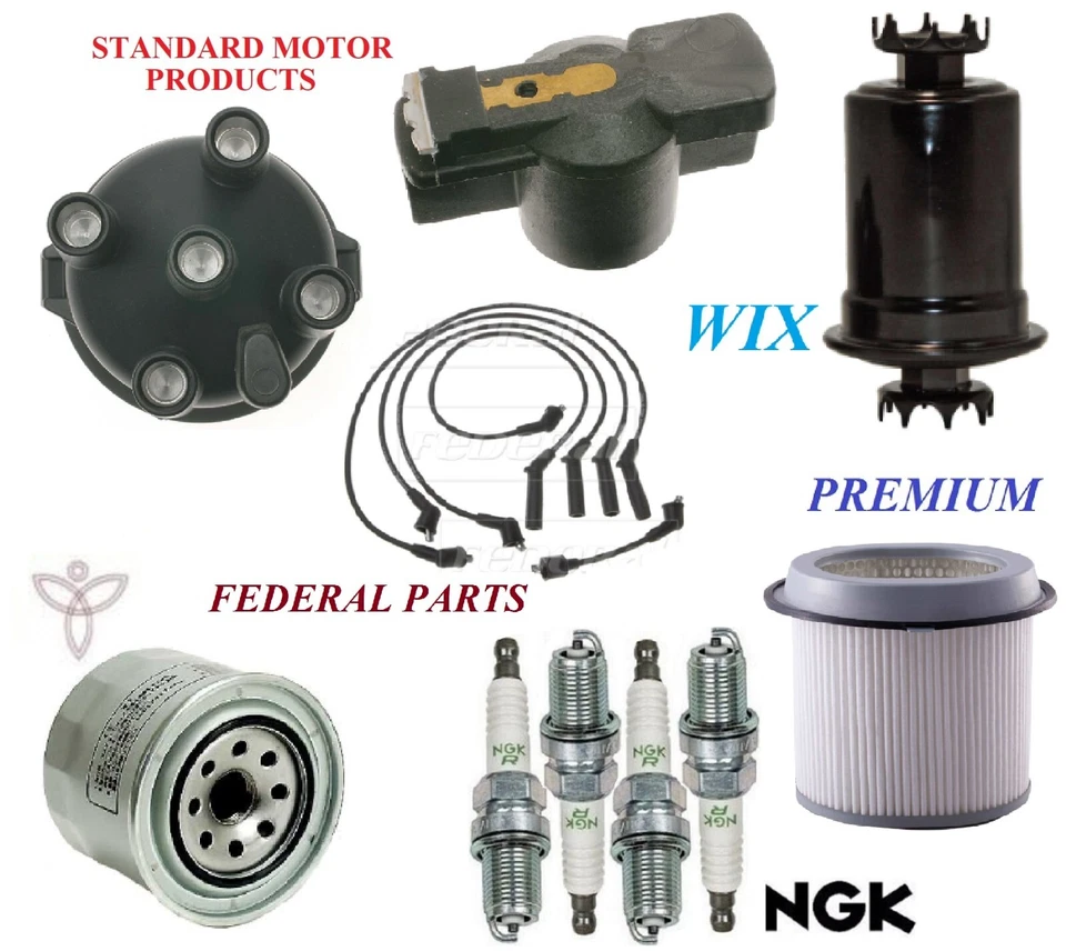 Kit de puesta a punto filtros de combustible de aceite de aire tapones de cable para PLYMOUTH COLT L4 1,8 L 1990 Foto 1 de 1