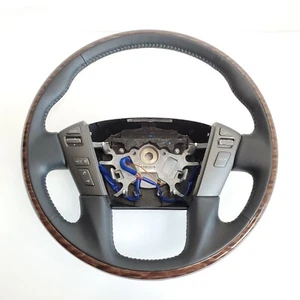 2017-21 Nissan 48430-3ZD2C Armada Patrol Optional Wood Steering Wheel Japan NOS - Picture 1 of 6