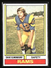 Dave Elmendorf 1974 Topps #370  Football Card