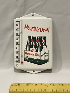 MOUNTAIN DEW Porcelana Esmalte Letrero Soda Termómetro Bebidas Publicidad Termo - Imagen 1 de 2