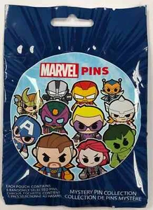 Disney Parks Marvel Heroes Avengers Disney Mystery 5 Pin Pack Bag Sealed New MCU - Picture 1 of 2