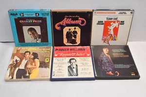 6 vintage Reel To Reel Tapes CHARLEY PRIDE ALPERT STREISAND Peter Paul Mary - Foto 1 di 4