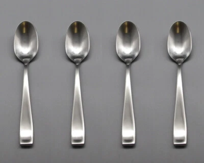Oneida Stainless Flatware - SATIN MODA Teaspoons - Set of Four New