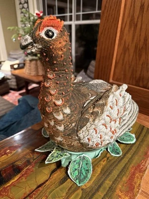 John Derian Pheasant Pillow Beaded 2025 - Image 1 of 4