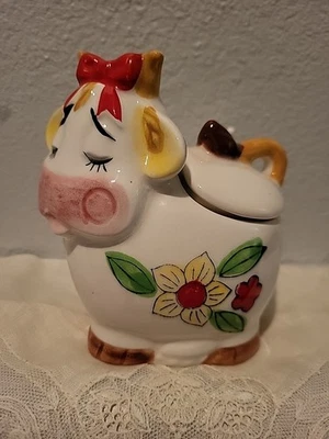 De colección Precio Importación Vaca Azucarero Dispensador Porcelana Granja País Decoración Japón  Foto 1 de 4