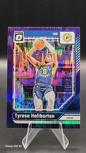 2024-25 Donruss Optic Tyrese Haliburton Purple Shimmer #215 - Bild 1 von 2