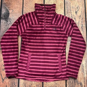 Pullover North Face Osito polar 1/4 cremallera púrpura rayas para mujer talla XS difuso - Imagen 1 de 7