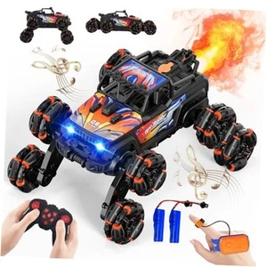 Hand Controlled RC Stunt Car: 8WD Gesture Sensing Remote 8 Wheels - Orange - Picture 1 of 7