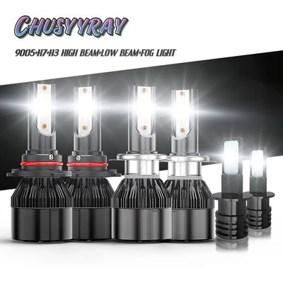 For Mazda Protege5 2002-2003 6xbright 9005 H7 H3 Headlight & Fog Light LED Combo - Image 1 of 4