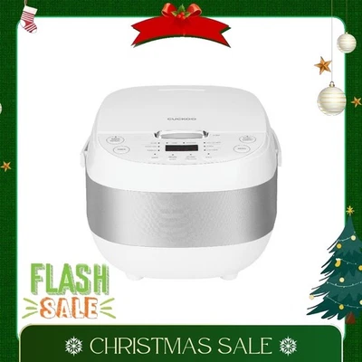 Cuckoo Rice Cooker & Warmer 6 Cup Smart Fuzzy Logic Nonstick Inner Pot White