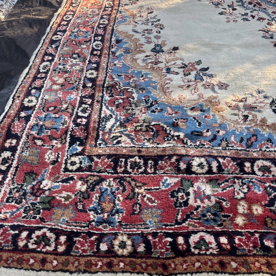 Alfombra Oriental Oriental 8 x 10 Lana Fina Calidad Anudada a Mano RARA Foto 1 de 4