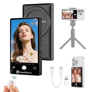 4K30FPS Rear Camera Selfie Monitor for iPhone & Android Magnetic Screen with ... - Photo 1 sur 7