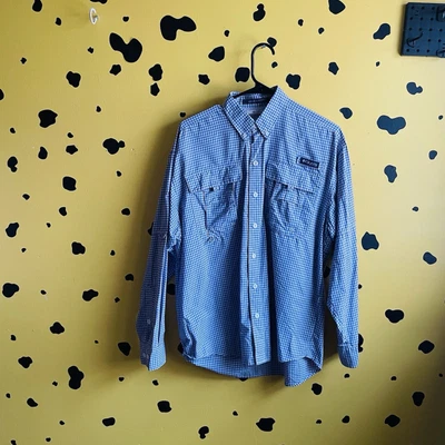 Camisa Columbia PFG Super Bahama para mujer S ventilada guinga pesca senderismo al aire libre Foto 1 de 4