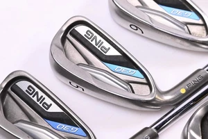 Left Hand Ping G30 Irons / 4-PW+SW / Yellow Dot / Regular Flex Ping CFS Distance - Picture 1 of 7