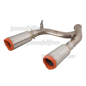 Puntas de escape dobles modificadas para Duke 125 250 RC390 2021-2025 izquierda derecha titanio - Imagen 1 de 11
