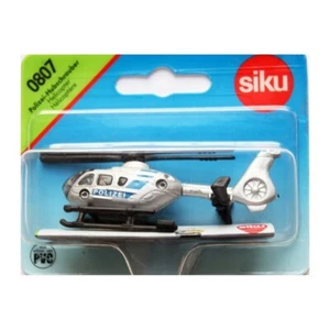 NEW SIKU DIE CAST POLICE HELICOPTER SILVER     - SIKU 0807 - FREE AU POST - Bild 1 von 2