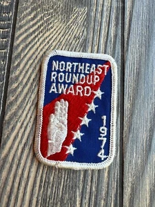 Toppa ricamata premio Roundup nordest 1944 con disegno mano e stelle collezione - Foto 1 di 2
