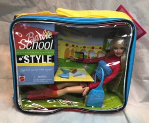 NEW 2001 Barbie School Style Lunch Bag or School Supplies Box Mattel #55670 - Picture 1 of 7