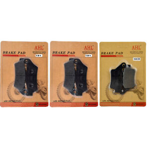 3 Pairs Front & Rear Brake Pads for Yamaha XT660Z Tenere 2008-2016