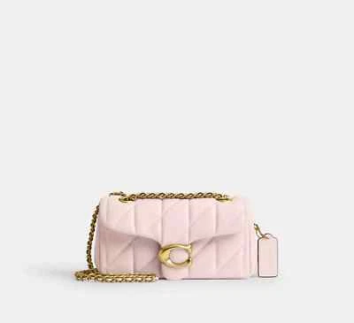 COACH Tabby Shoulder Bag 20 Quilting Nappa Leather CP149 Pink Gold Outlet NEW - Image 1 of 4