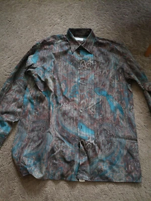 Georg Roth of Germany Men's Dress Shirt Size Large 50% Polyester - Image 1 of 4