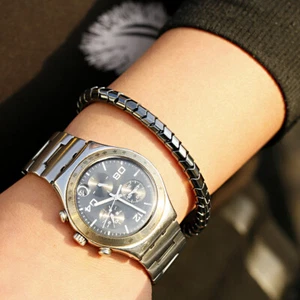 Health Care Weight Loss Hematite Stone Bracelets Men Women Therapy Jewelry Gift - Picture 1 of 13