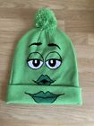 M&M’s Green Knitted Beanie Pom- Pom Hat