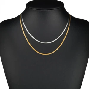 Catenina collana catena in acciaio inossidabile girocollo catena per uomo donna - Foto 1 di 6