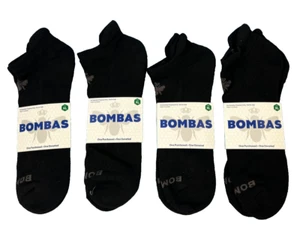 Bombas einfarbige 4er-Pack bequeme schwarze Herrensocken klassischer Stil Größe XL - Bild 1 von 4