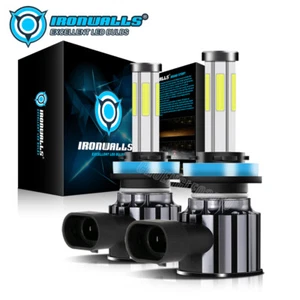 6-Sides H11 H8 H9 LED Headlight High Low Beam Super Bright 6500K White 1800000LM - Picture 1 of 12