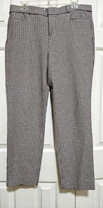BANANA REPUBLIC "SLOAN" DRESS PANTS Size 12 COTTON BLEND BROWN HERRINGBONE NWOT - Picture 1 of 4